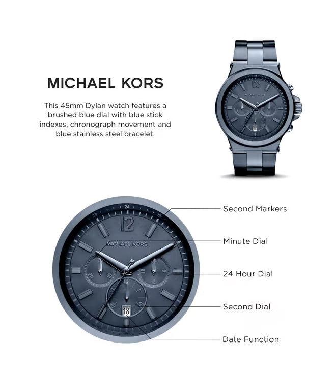 Michael Kors MK8655 Dylan Outlet Chronograph Watch for Men - BANJ & CO.